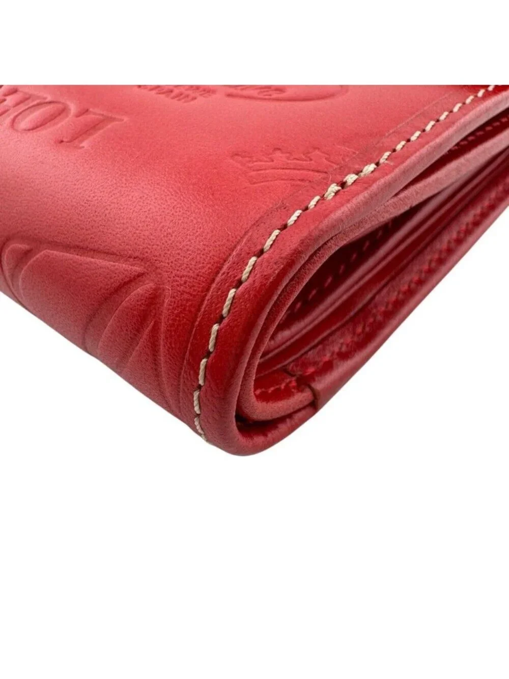 Loewe Logo Icon Anagram Leather Compact Wallet Bifold